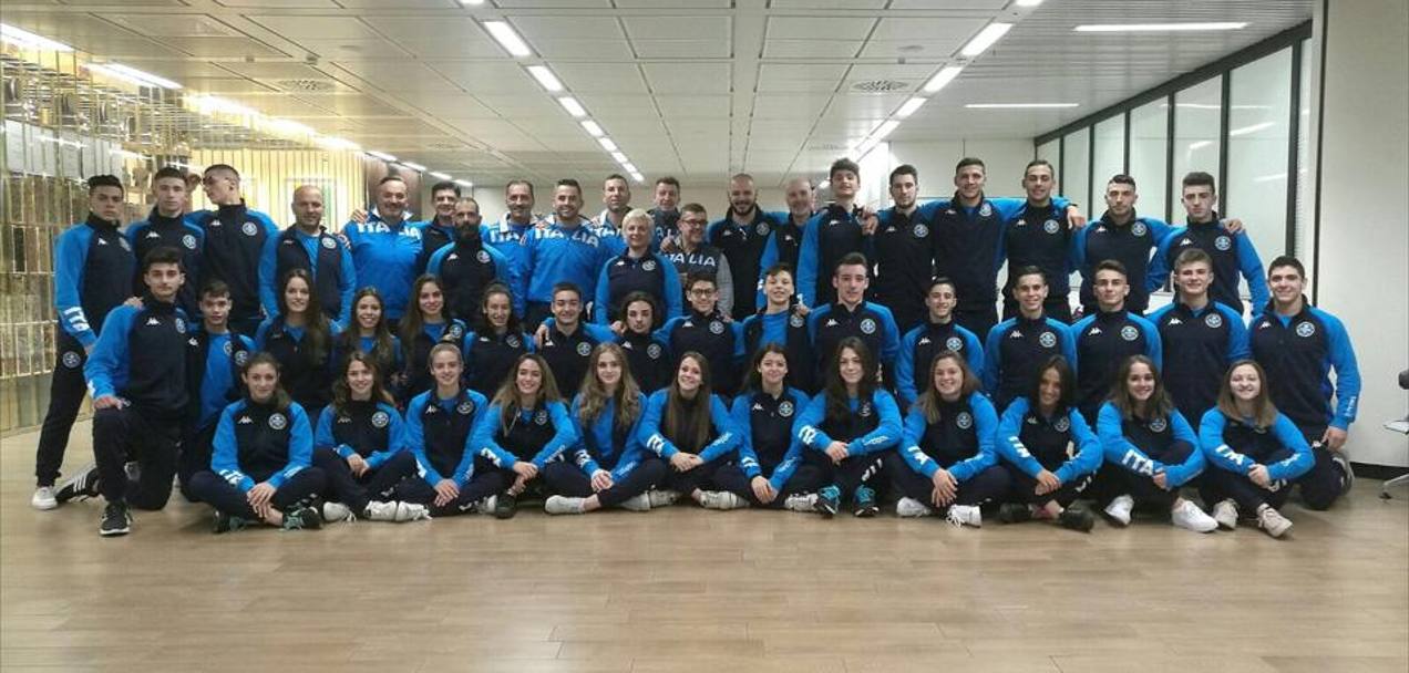 I coach azzurri e la nazionale giovanile al completo: pronti per i Mondiali di Tenerife (Spa)